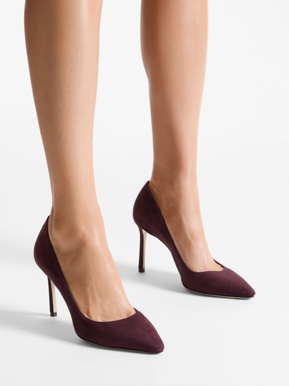 Like new Choo 85mm Romy pointed-toe suede pumps $850 39.5 - Picture 2 of 11
